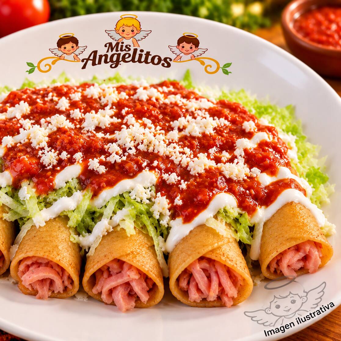 Tacos Dorados de Jamón