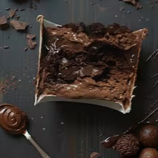 Brownie com mousse e brigadeiro de chocolate. Doce conforto que acalma o coração!