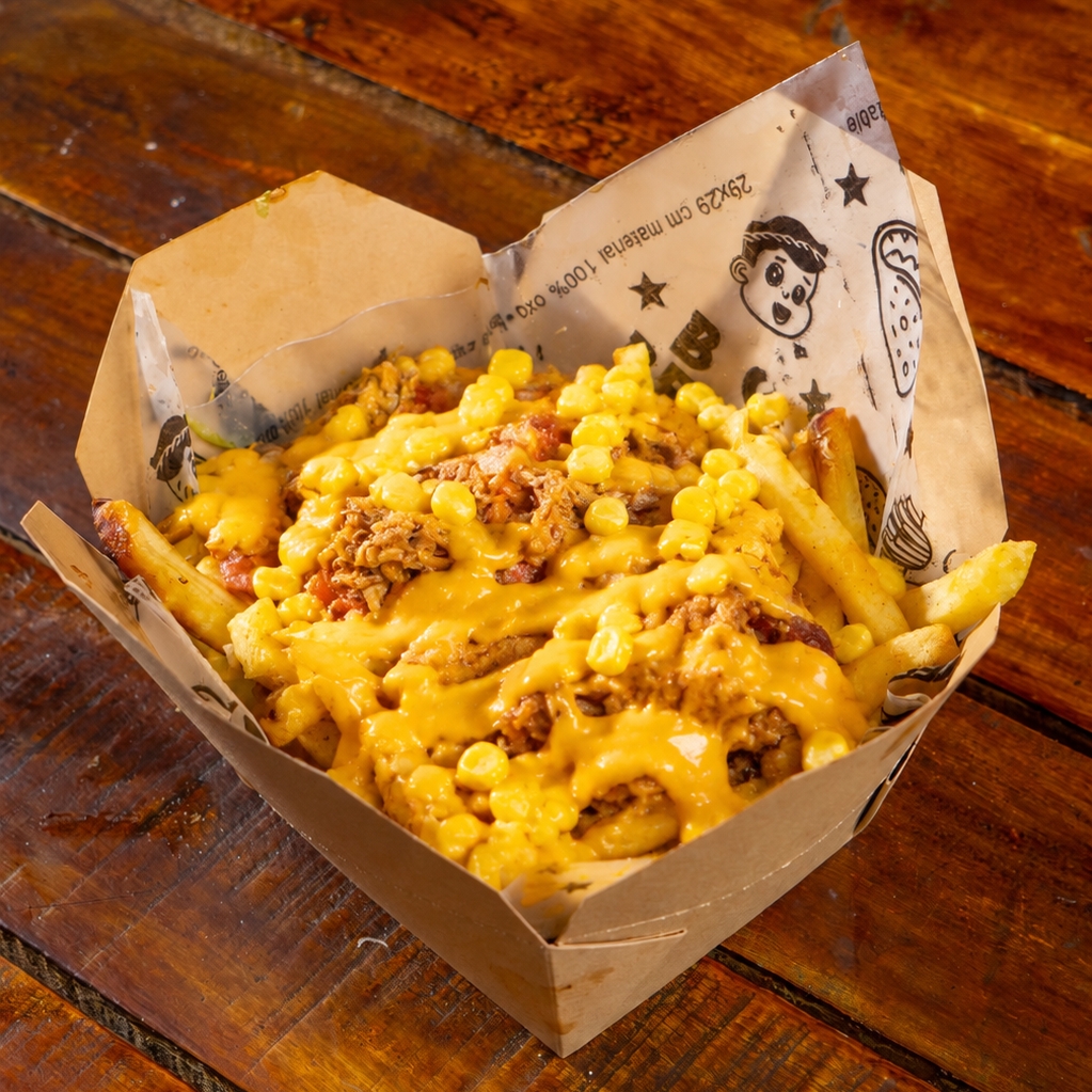 Salchipapa Triple Queso X2