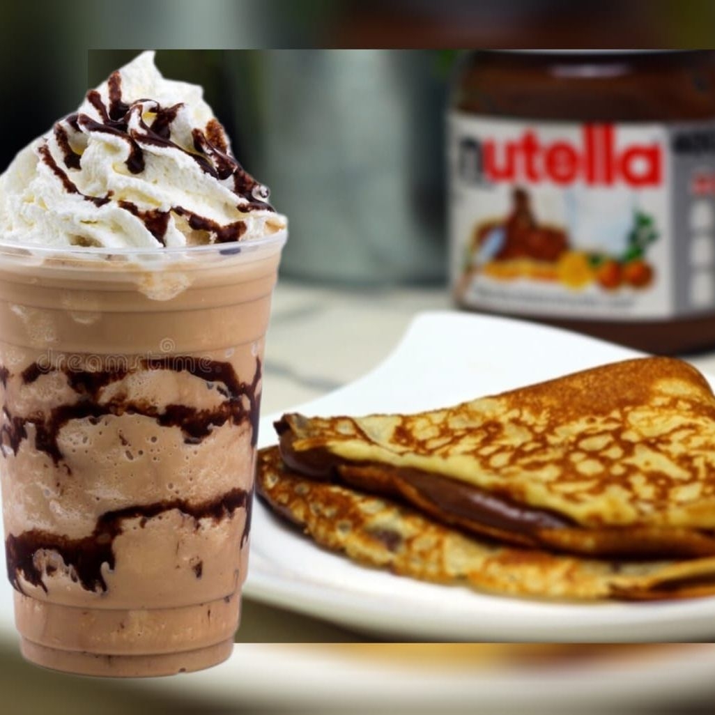Combo Crepa de NUTELLA y Malteada de Chocolate