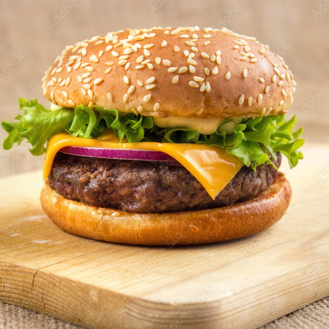 chesse burger BBQ