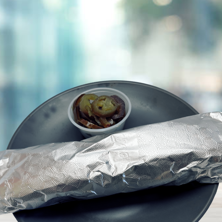 BURRITO DE PAPA CON QUESO