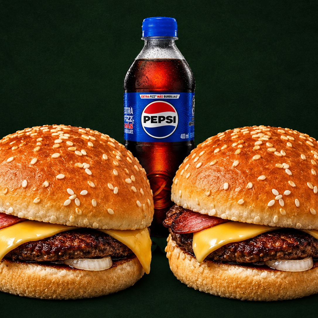 2 CLASICAS JR + 1 Refresco