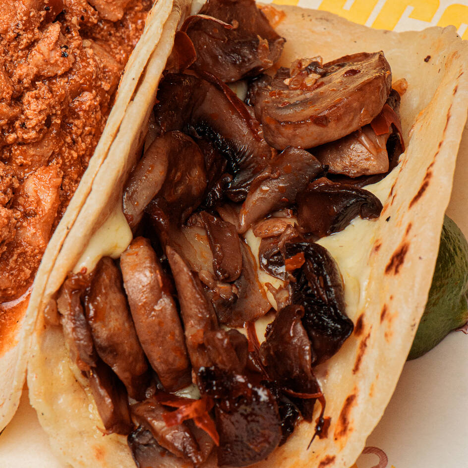 Taco Champiñones al Ajillo