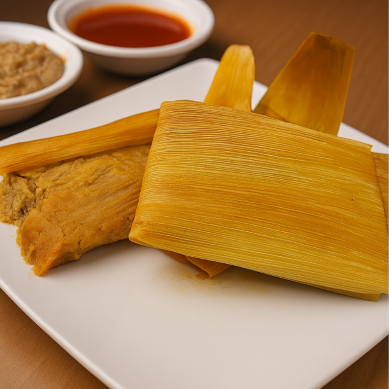 Tamal de Rajas Con Queso