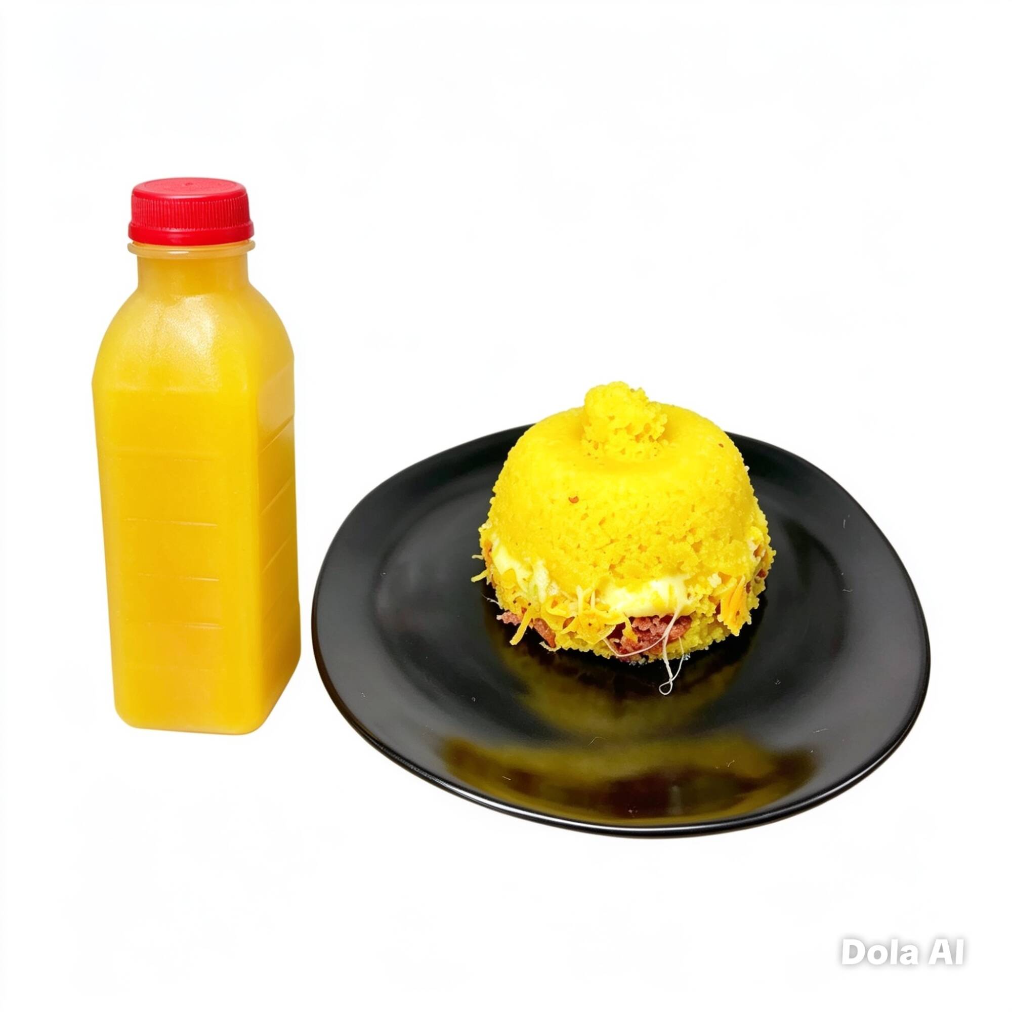 1 cuscuz de calabresa com frango e catupiry +1 suco de 500ml