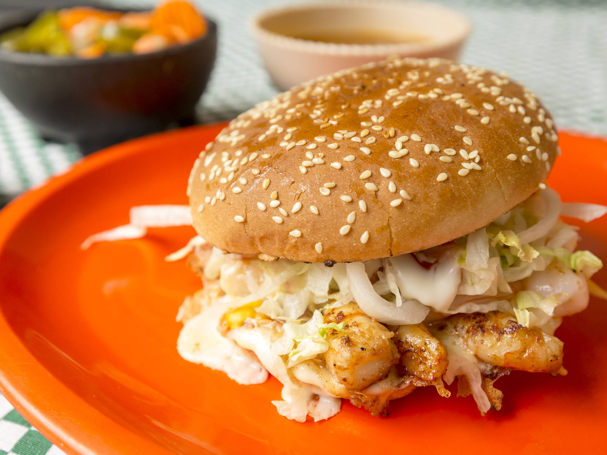Hamburguesa de Camarón