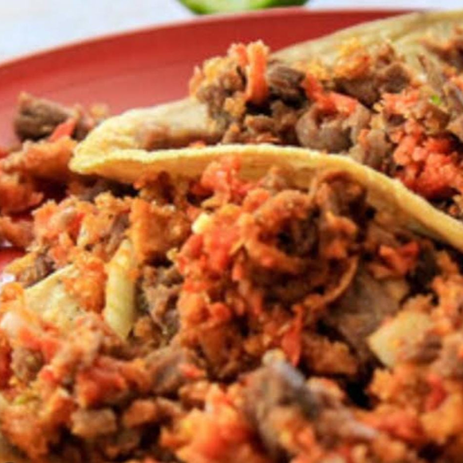 taco campechano de res