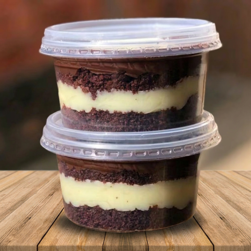Camadas de puro amor: brigadeiro tradicional e Ninho num pote que derrete na boca!