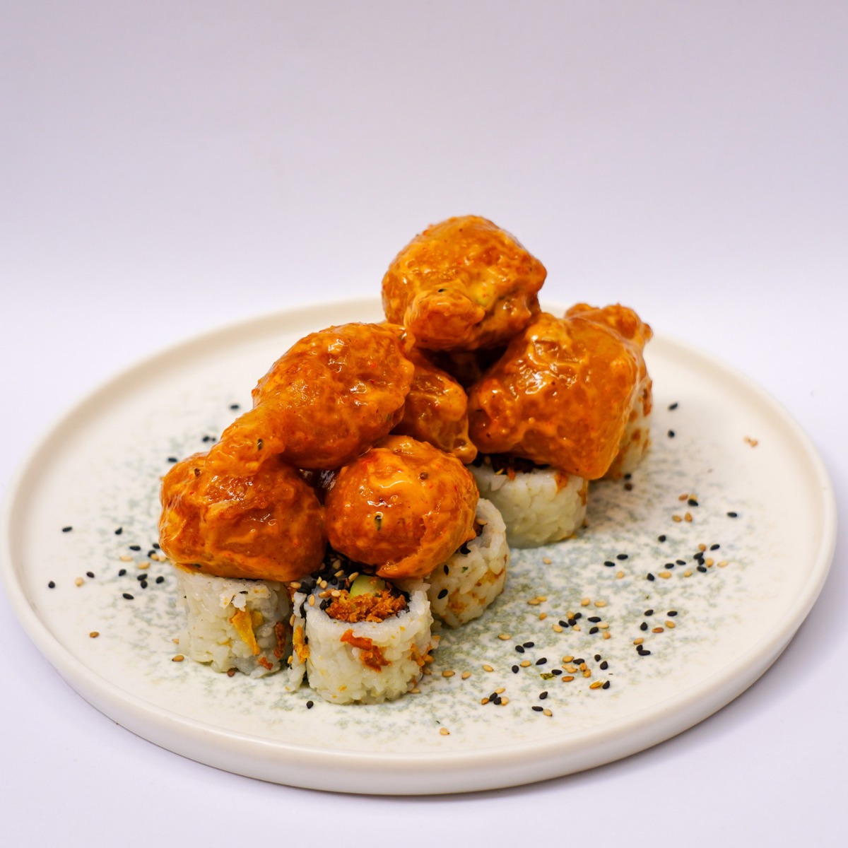 SPICY POP CORN SHRIMP ROLL