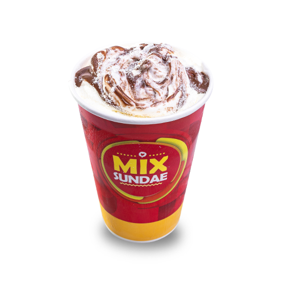 Sorvete de Baunilha, Leite Ninho e Trufa ao Leite