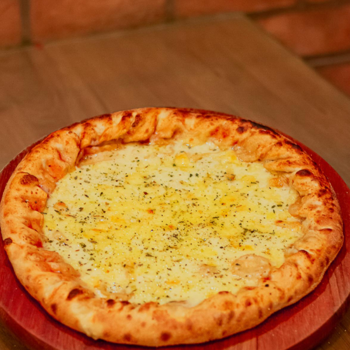 massa, molho e queijo mussarela