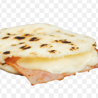 Arepa jamón y queso