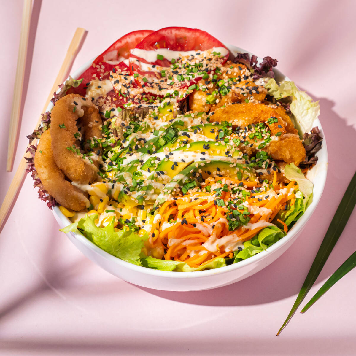 Bowl Ensalada de Camarones