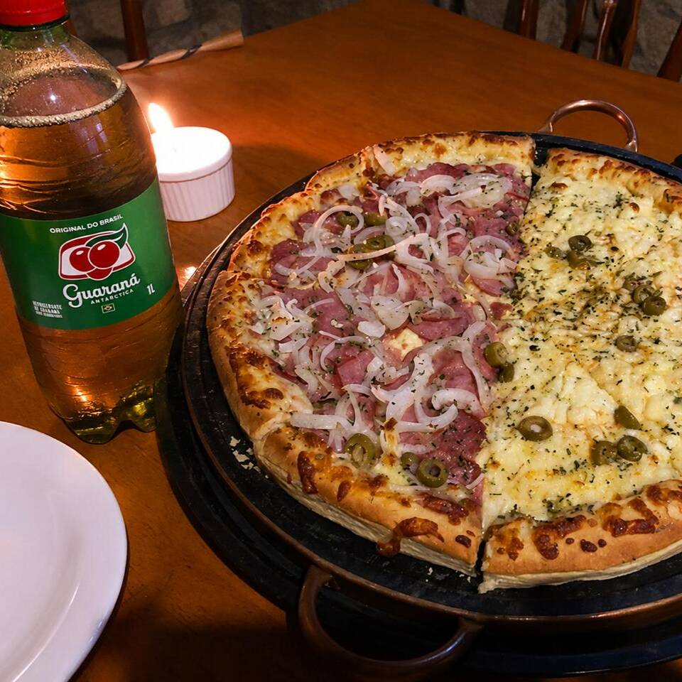 CALABRESA/MUSSARELA + ANTARTICA GRÁTIS