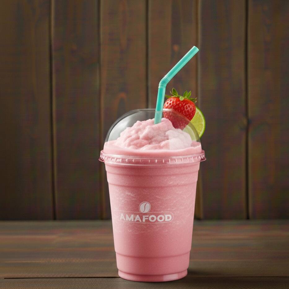 Batido de Fresa,banano,limón 22 Oz