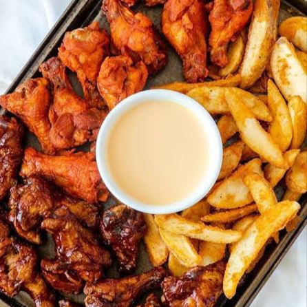 Platón 14 pzas de alitas + Papas gajos