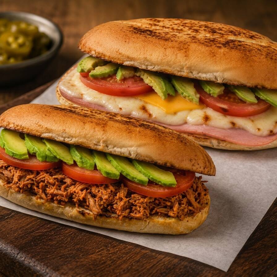 Combo Doble Hambre(Torta Pierna + Torta Jamón)