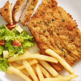 Milanesa de Cerdo + Sopa y Agua
