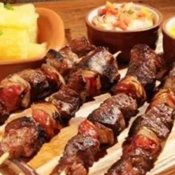 carne, pimentão e cebola