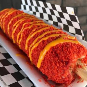 Elote Empanizado con cheetos