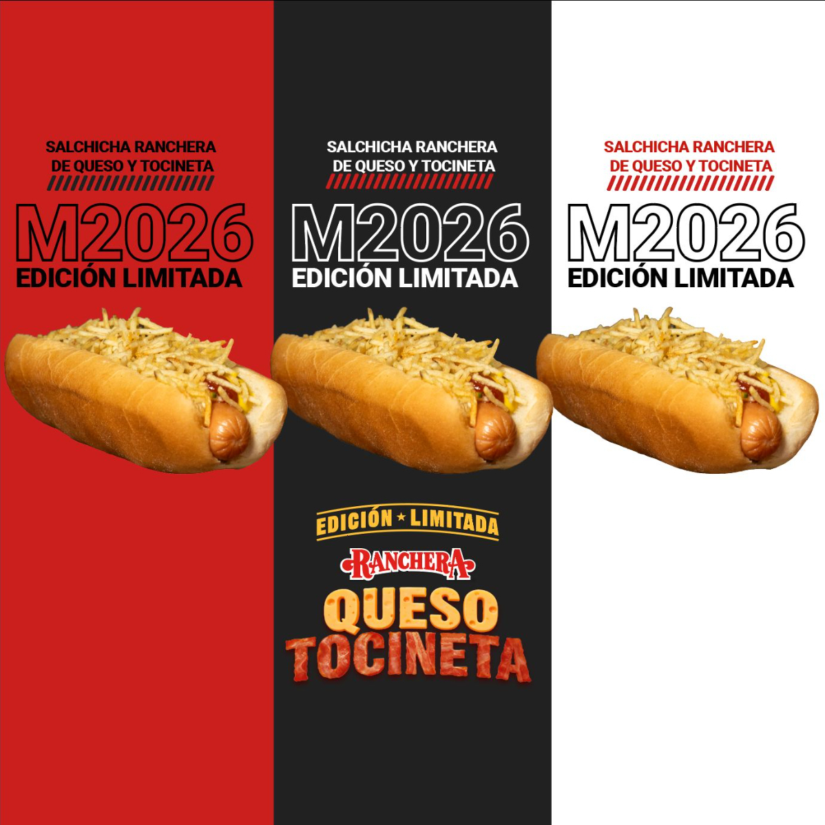 Combo X3 M2026 (Ranchera De Queso 🧀y Tocineta🥓)