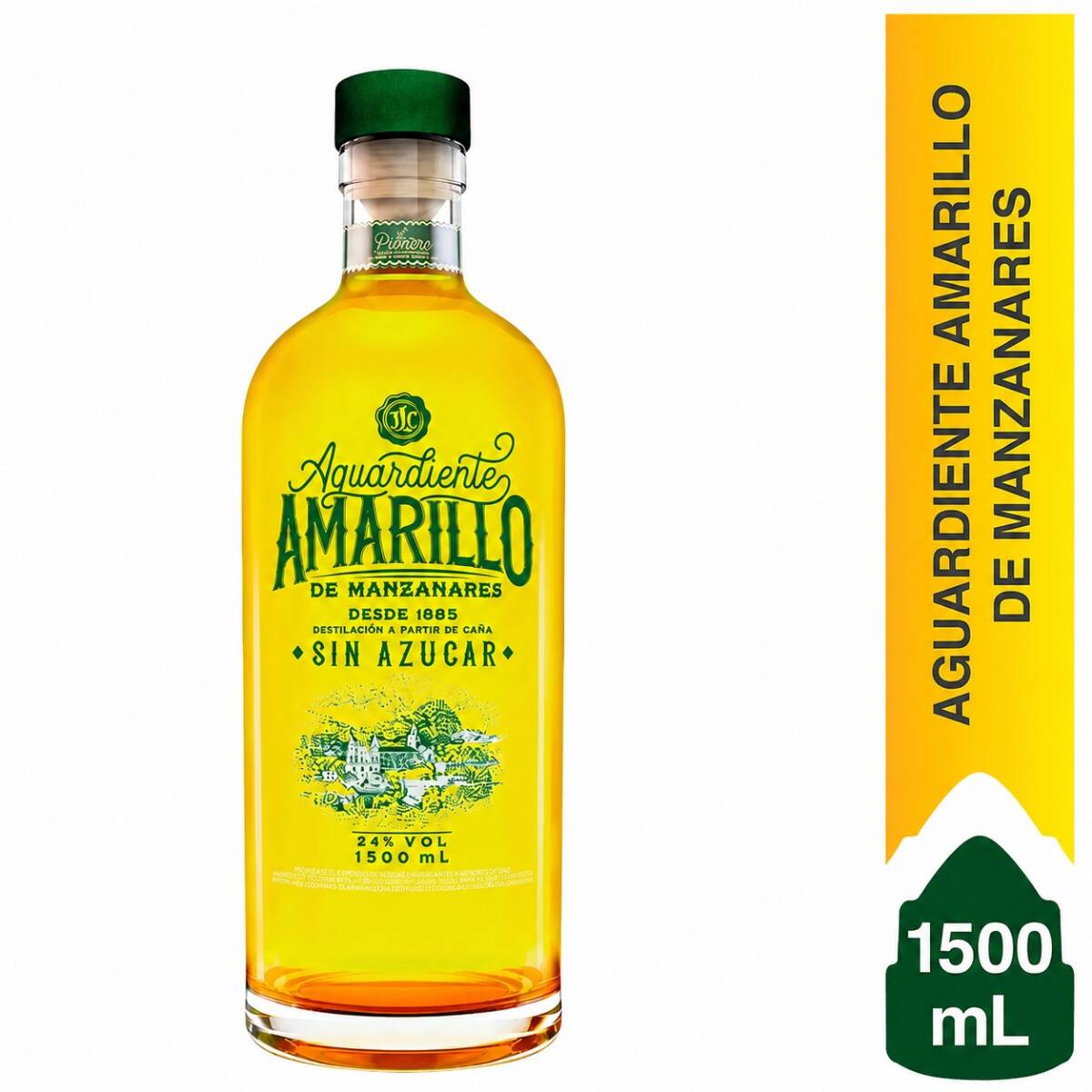 Garrafa Aguardiente Amarillo De Manzanares 1500mL