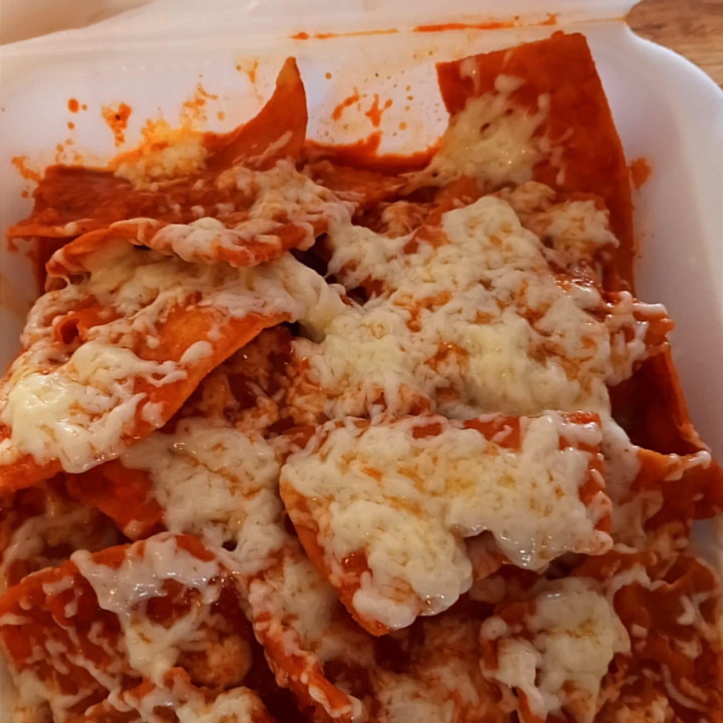 Chilaquiles rojos.