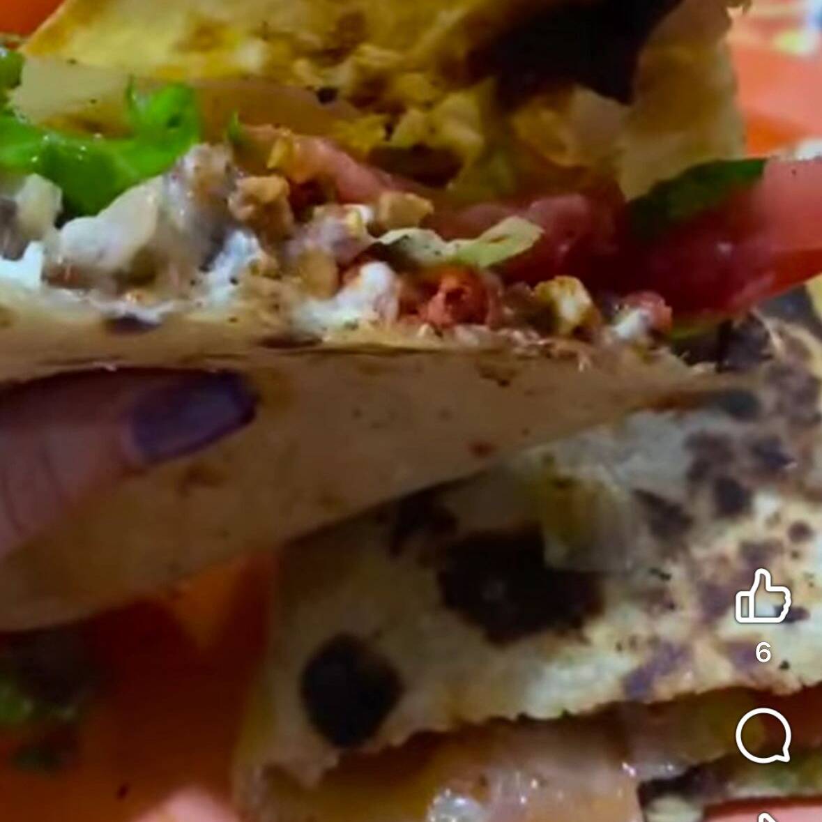 Quesadilla Tortilla de arina de Chorizo