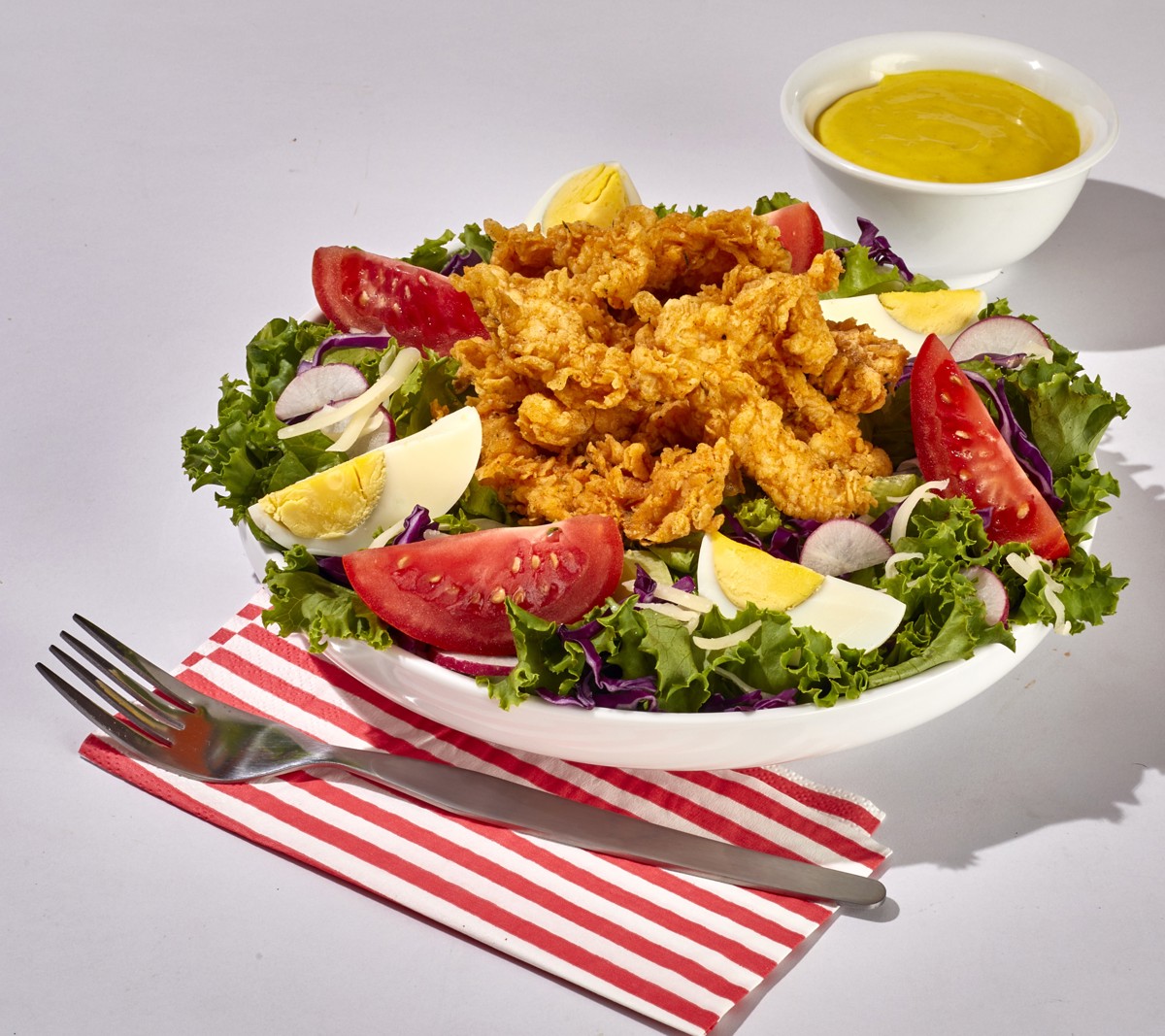 CAJUN FRIED CHICKEN SALAD