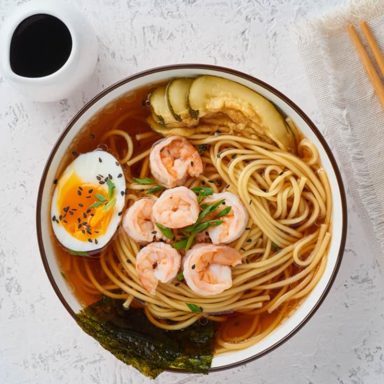 Camarones y Pescado Ramen Misso