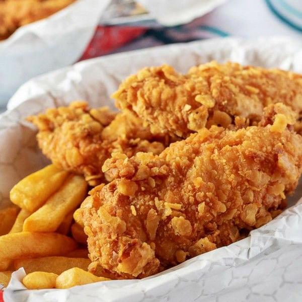 4 Tiras Crispy con Papas