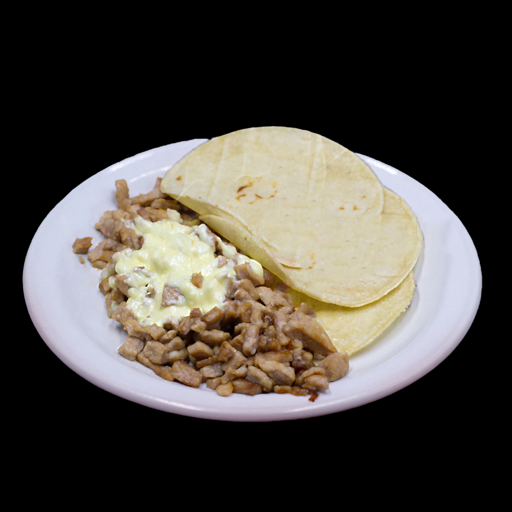 Taco Chuleta con Queso (Tortilla de Harina)
