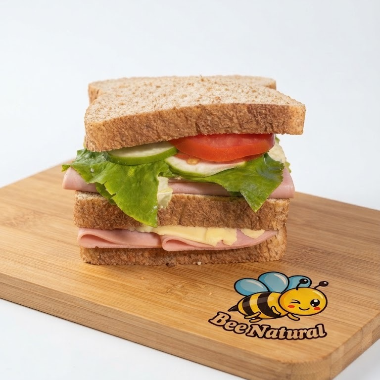 Sándwich Triple de Jamón y Queso Manchego