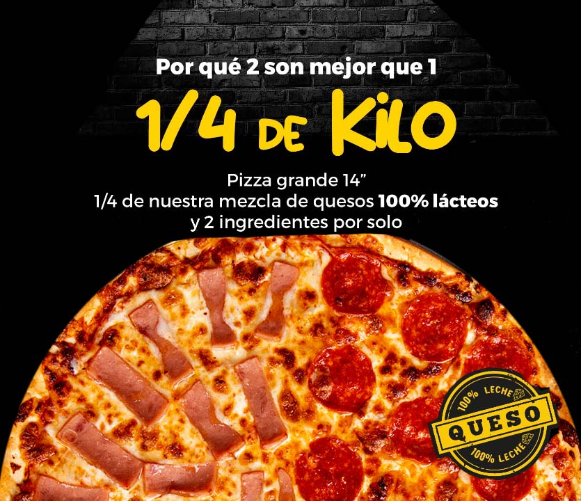 Pizza Grande Un Cuarto de Kilo