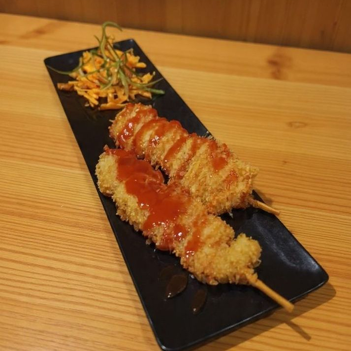 Kushiages De camarón