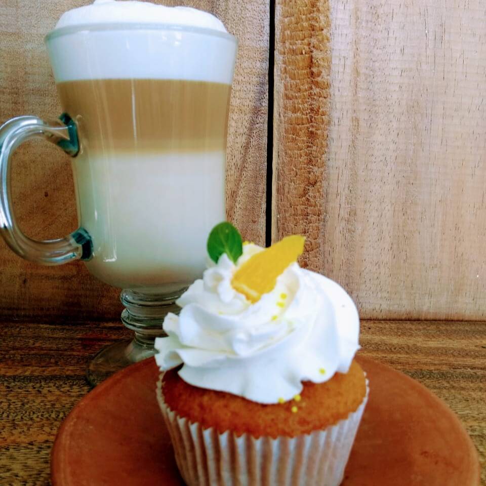 Capuccino y Cupcake