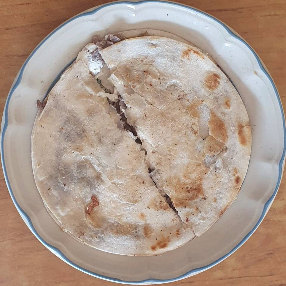 Sincronizada de bistec al carbon