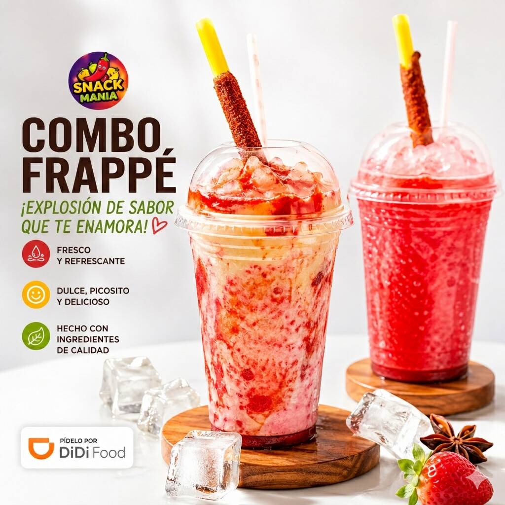 Frappé de 16 Oz🍹❄️ ¡Elige Tu Sabor!