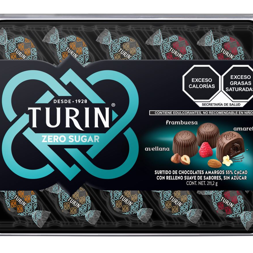 Turin Masterpieces Zero Chocolates Sin Azúcar 221G