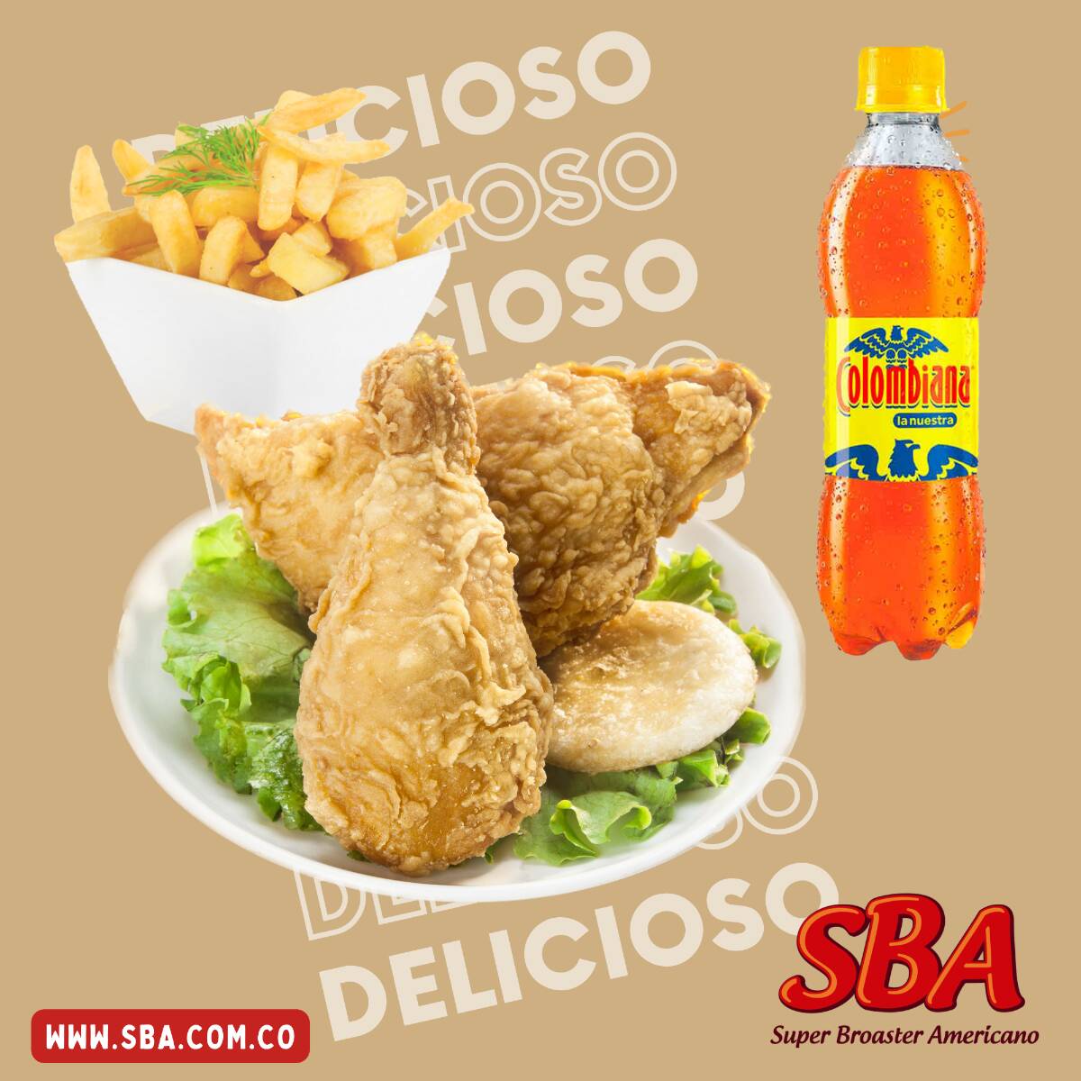 1/4 Pollo SUPER COMBO 10