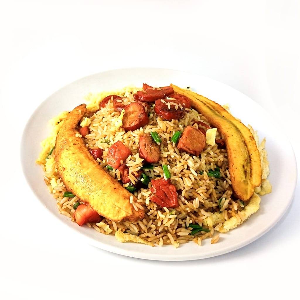 Chaufa Amazónico Mixto de Cecina y Chorizo