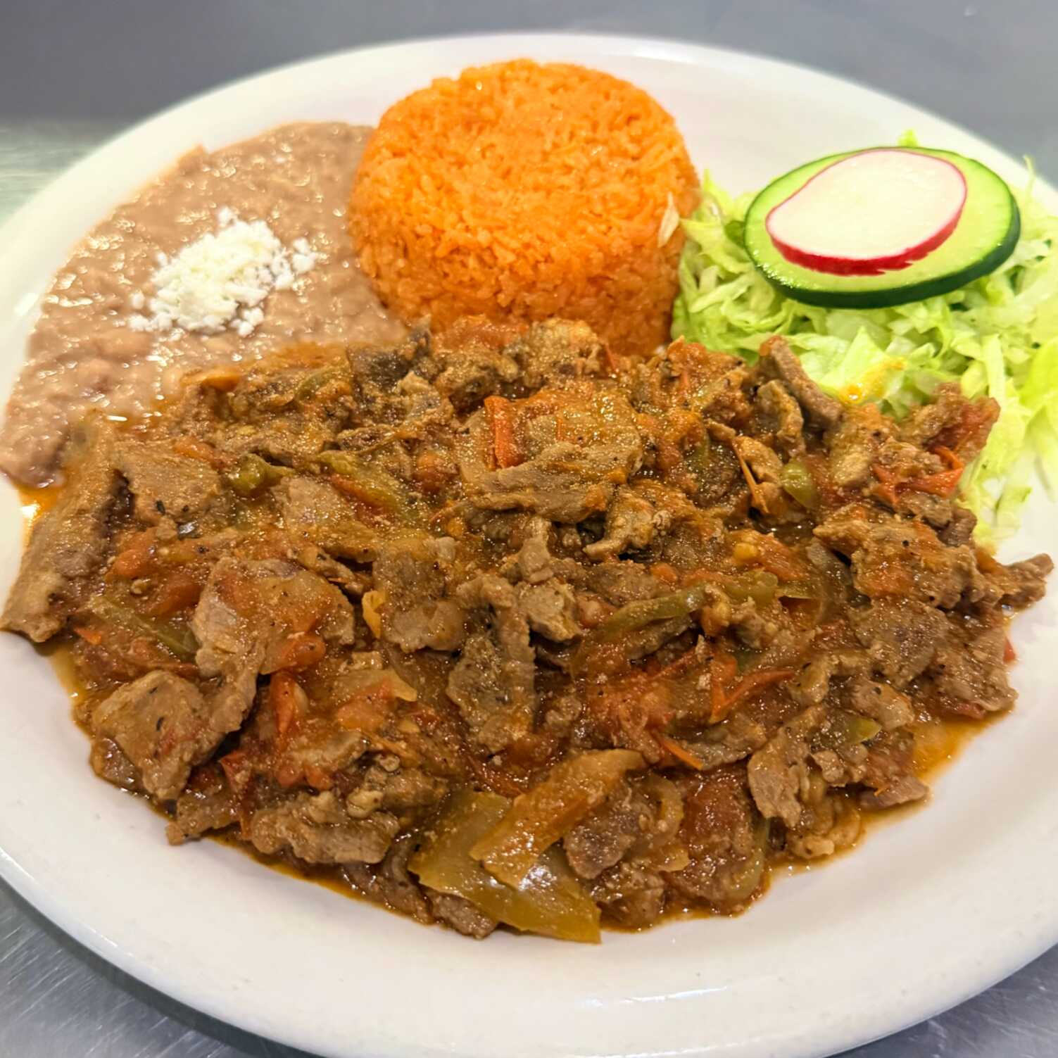 Orden Bistec Ranchero