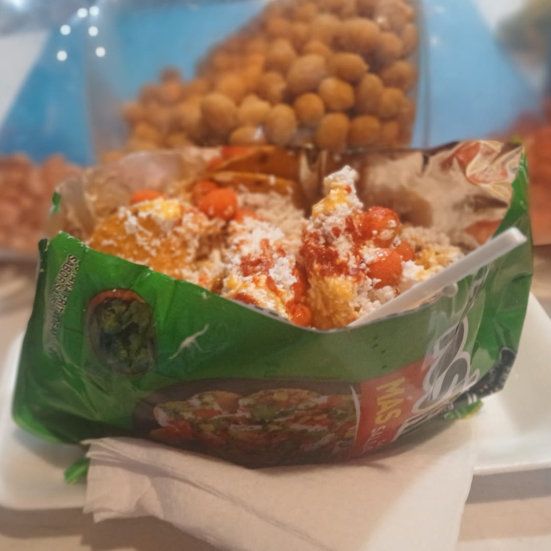 Tostitos verdes con elote