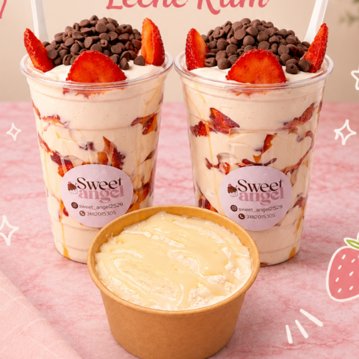 Combo 2 Fresas 12 Onz + Pavé Leche Klim