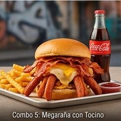 Combo 5: Megaaraña con Tocino