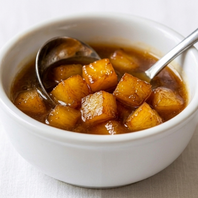 Piña caramelizada