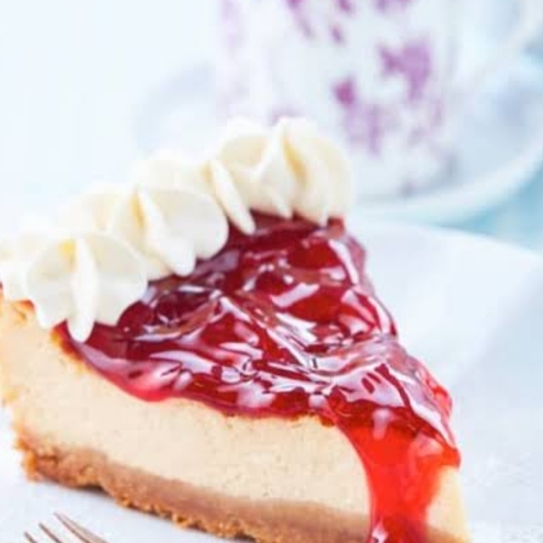 PAY DE QUESO FRESA - MERMELADA (1 REBANADA)