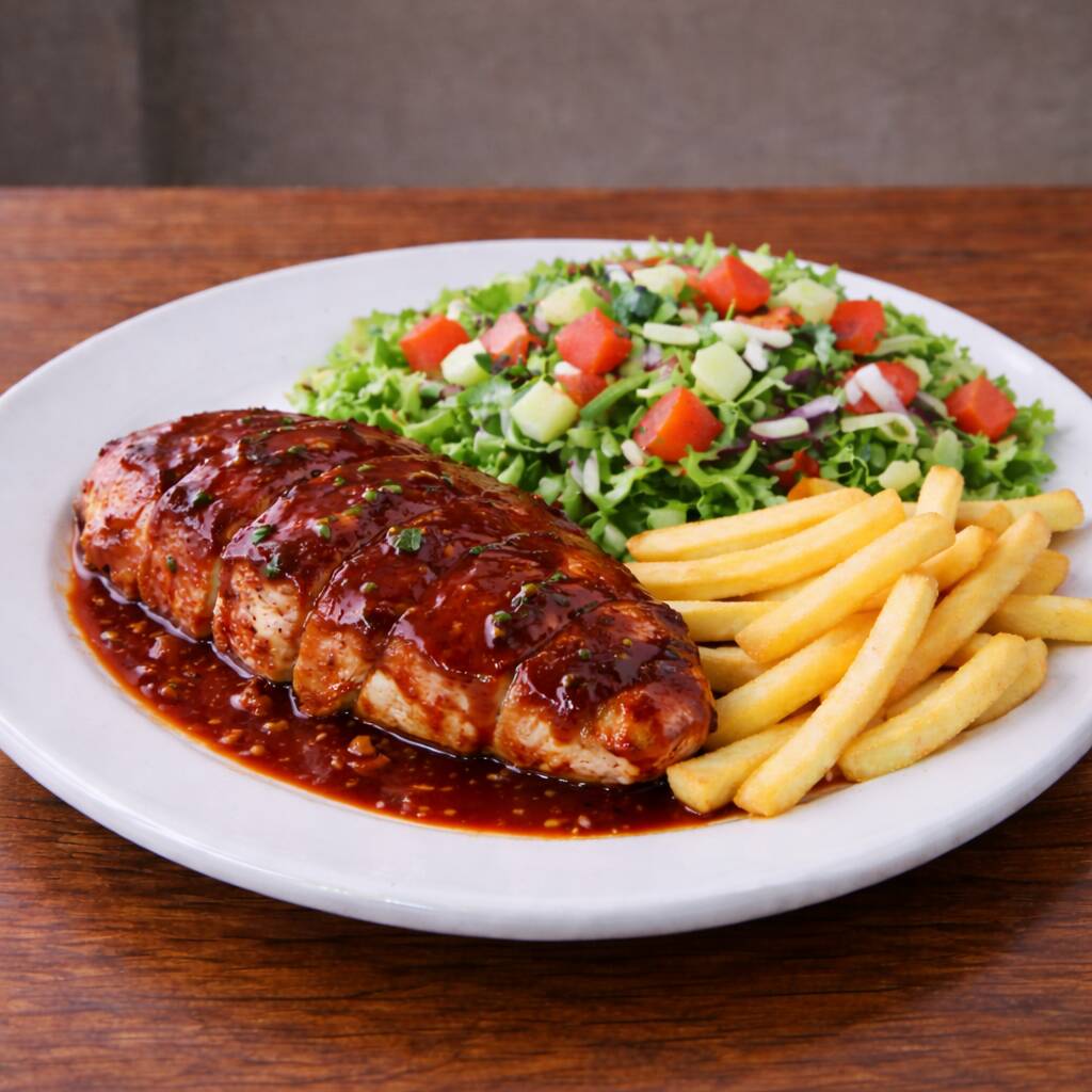 Vaquerito de Pechuga en Salsa BBQ