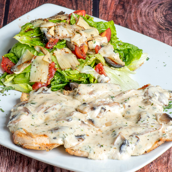 Pechuga de pollo alfredo
